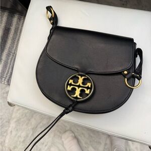 Tory Burch Black Crossbody with Gold Logo